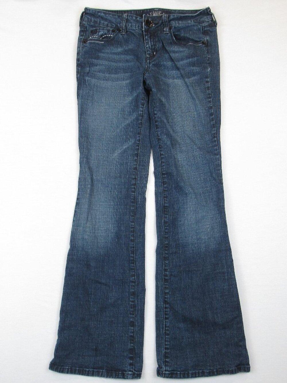 Hint Jeans Juniors Size 7 Flare Dark Wash Denim Pants Stretch